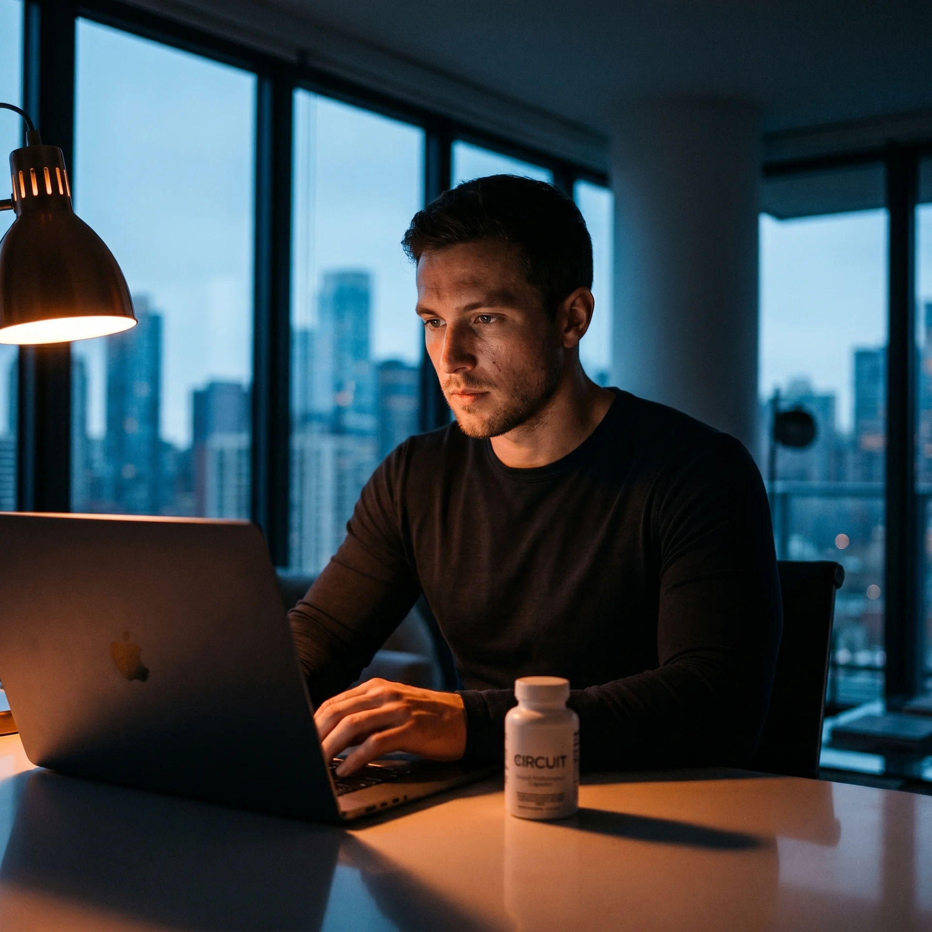 Focused professional using Circuit Neural Performance